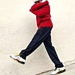 Red Vintage Textured Sweater Lake Harmony 80s 90s Crewneck Pullover L